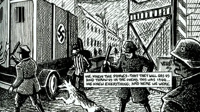 Una viñeta del cómic 'Maus' de Art Spiegelman.