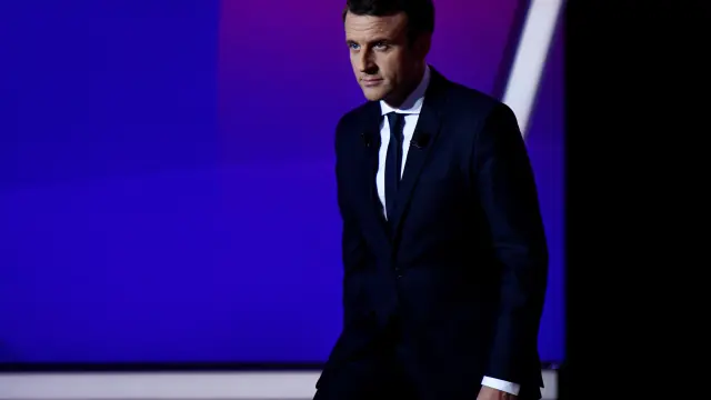El candidato a la Presidencia de Francia Emmanuel Macron.