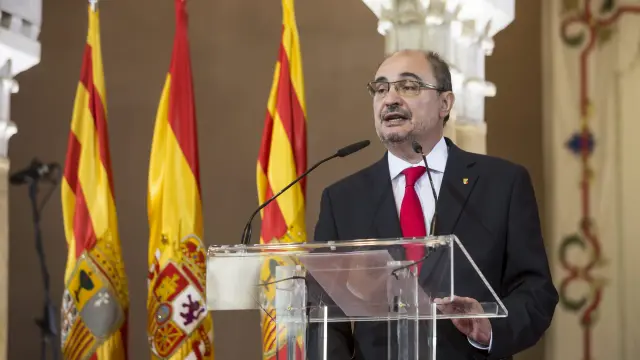 El presidente del Gobierno de Aragón, Javier Lambán, en una foto de archivo.