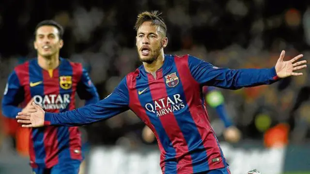 Neymar, en un partido de la pasada temporada