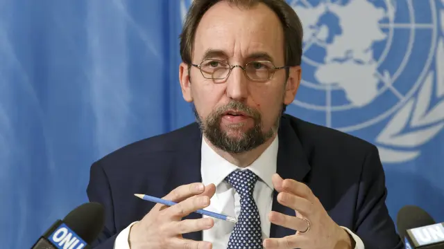 El alto comisionado de la ONU para los Derechos Humanos, Zeid Ra'ad al Hussein.