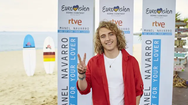 El representante de España en Eurovisión 2017 este miércoles en Barcelona.