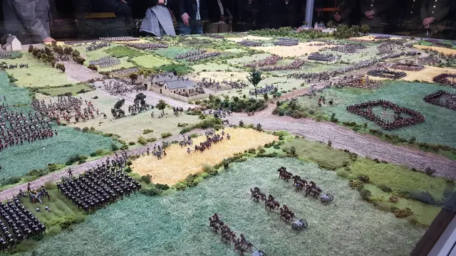 Inauguración de la maqueta de la batalla de Waterloo.