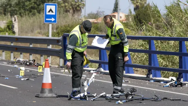 Atropello mortal a un grupo de ciclistas en Valencia