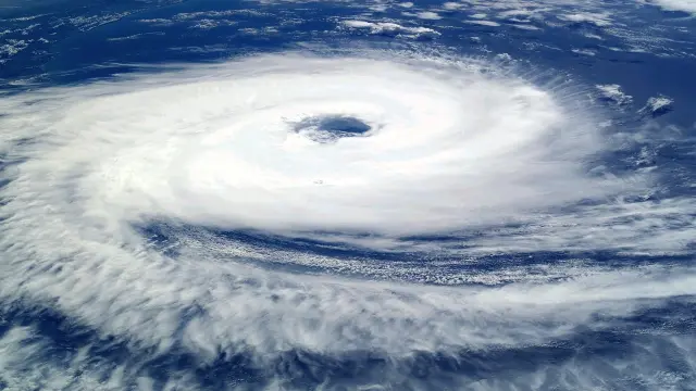 El huracán Irene, visto desde la atmósfera.