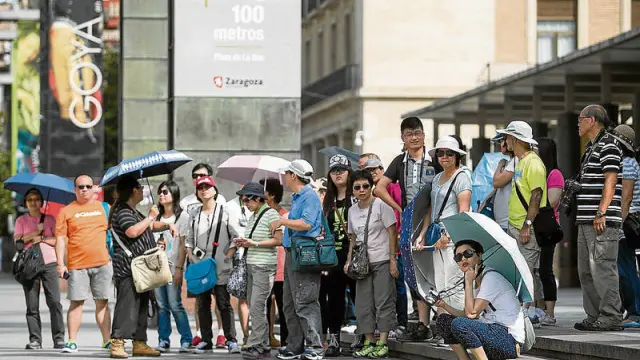 El turismo asiático, el más numeroso en Zaragoza