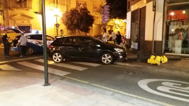 Accidente ocurrido en la calle San Vicente de Paul, a la altura de la calle Mayor.