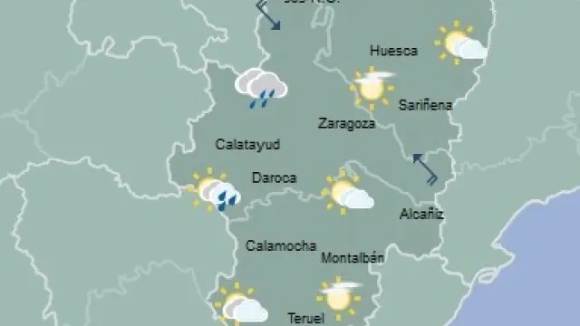 Chubascos y precipitaciones acompañadas de tormenta en la mitad oeste y Pirineos