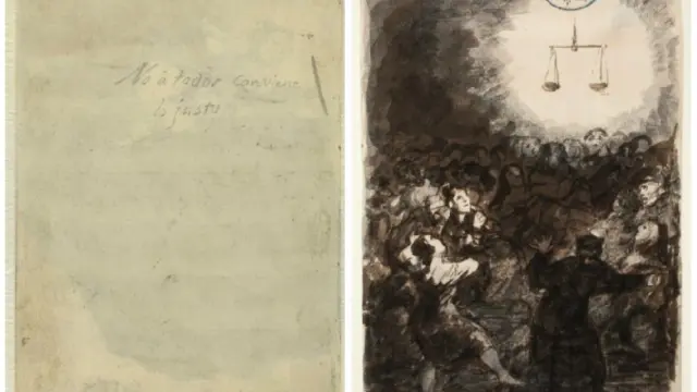 Título manuscrito por Goya.