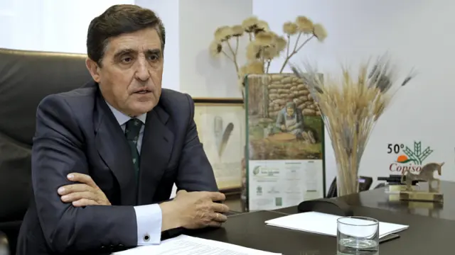 Carlos Martínez Izquierdo, presidente de Caja Rural de Soria, en una fotografía de archivo.