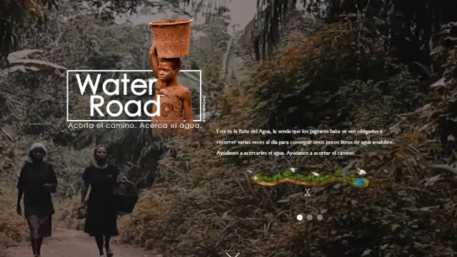 El proyecto 'Water Roads' desarrollado por la ONGD Zerca y Lejos propone comprar por 1 euro un trozo del camino para