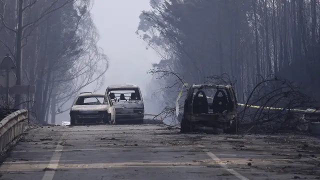 Un incendio forestal provoca decenas de muertos en el centro de Portugal