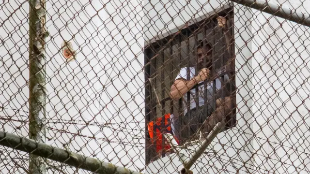Imagen de archivo de Leopoldo López en la cárcel militar de Ramo Verde.