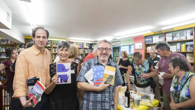 Pedro Bosqued, Ana Cañellas y Paco Goyanes, con sus recomendaciones en Cálamo.