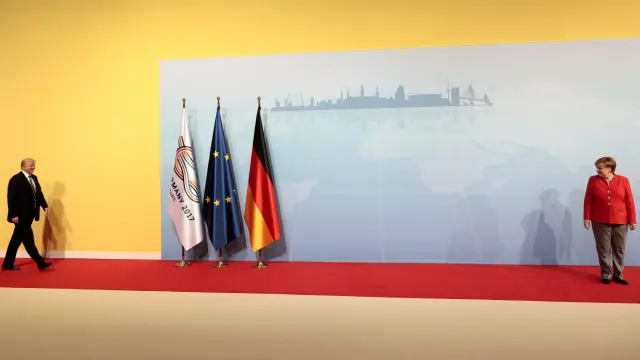 Angela Merkel, ejerciendo de anfitriona en la cumbre del G20