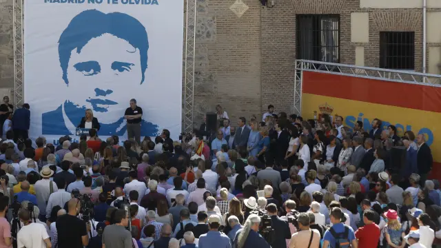 Homenaje a Miguel Ángel Blanco organizado por el PP en Madrid.
