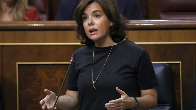 La vicepresidenta del Ejecutivo, Soraya Sáenz de Santamaría.
