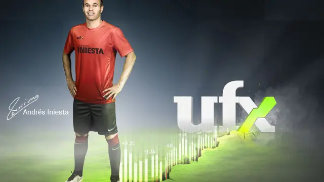 El jugador Andrés Iniesta, nuevo embajador de UFX.