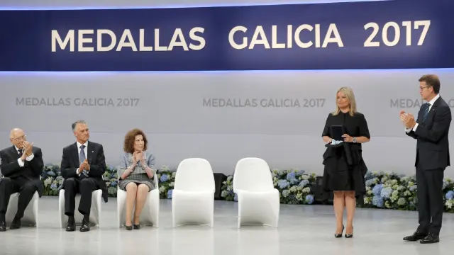 Entrega de la medalla de Galicia a Mari Mar Blanco