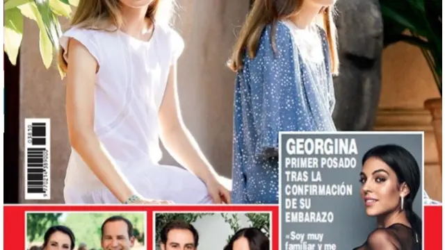 Portada de la revista 'Hola' en la que se confirma el embarazo de Georgina Rodríguez, la modelo y novia de Cristiano Ronaldo.
