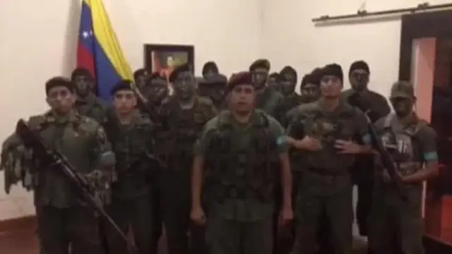 Un grupo militar se subleva al norte de Venezuela