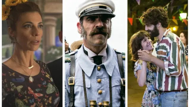 Collage de fotogramas de las tres películas seleccionadas.