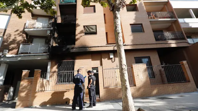 Incendio en una vivienda en el barrio de La Paz