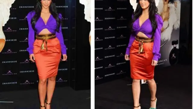Kim -y todo el clan Kardashian- han sido objeto de polémica más de una vez por su peculiar estilismo.