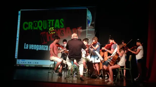 Concierto de una escuela de música aragonesa.