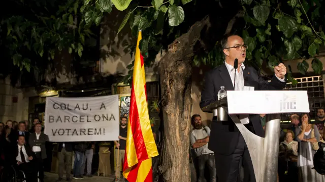 Jordi Turull, el consejero de Presidencia de la Generalitat, participó en el acto.
