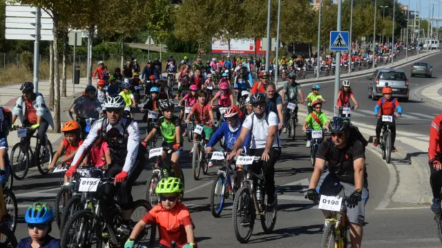 Día de la Bicicleta en Huesca, dentro de los actos de la Semana de la Movilidad.