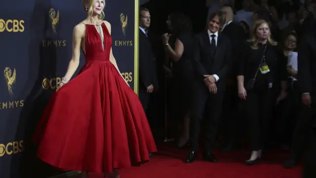 Nicole Kidman, de rojo