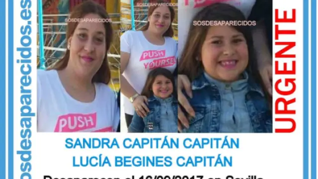 Madre e hija desaparecidas el sábado en Sevilla