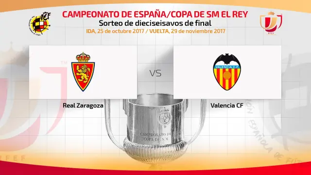 El Valencia, rival del Real Zaragoza en la Copa del Rey.