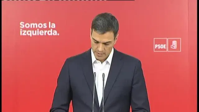 Sánchez a Rajoy: Presente su dimisión ante el rey esta misma mañana