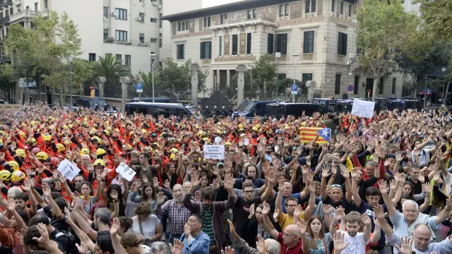 Una imagen de la jornada de huelga en Cataluña el pasado 3 de octubre.