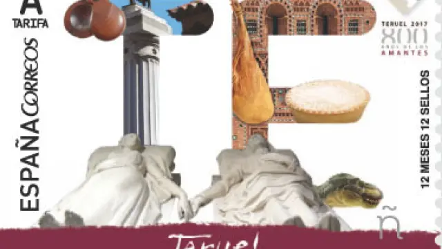 El sello dedicado a Teruel
