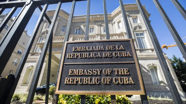 La embajada de Cuba en Washington.