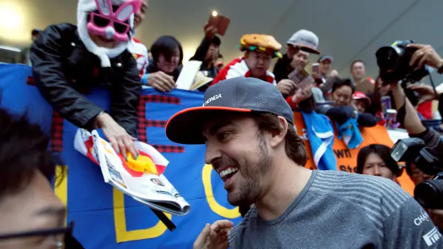 Fernando Alonso, en el circuito de Suzuka.