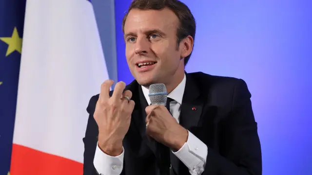 Macron  en una foto de archivo.