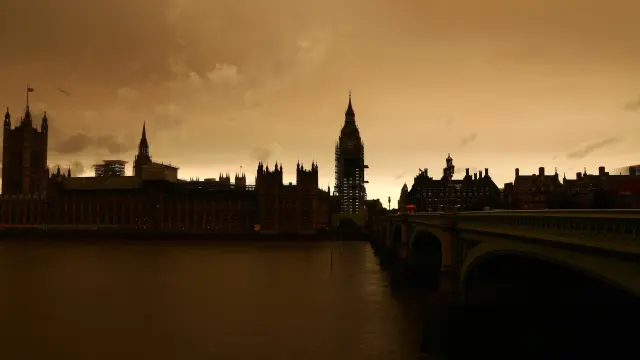 El color del cielo ha cambiado en Londres