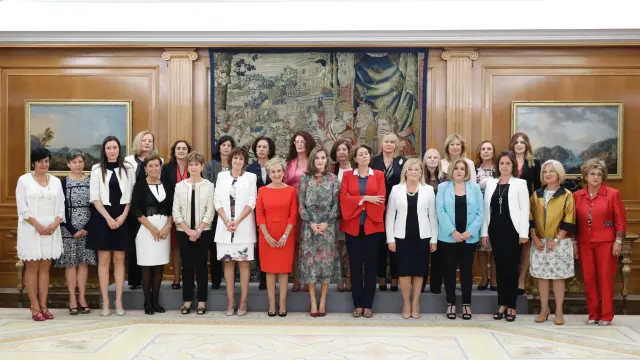 La Reina Letizia recibe a las mujeres de AFFAMER.