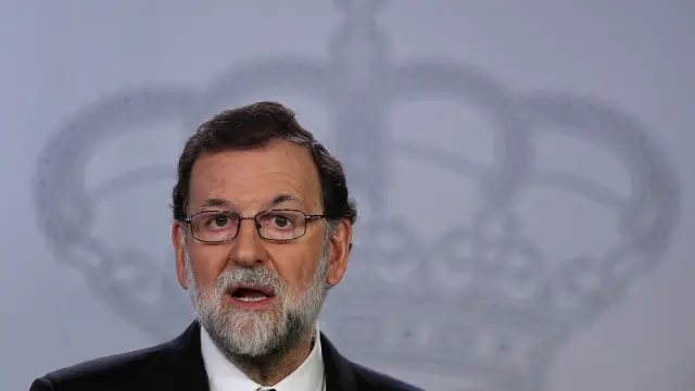 Mariano Rajoy, durante su comparecencia