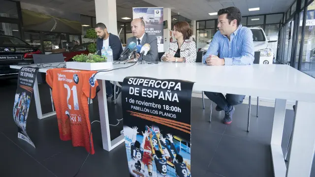 Presentación de la Supercopa este lunes en Teruel.