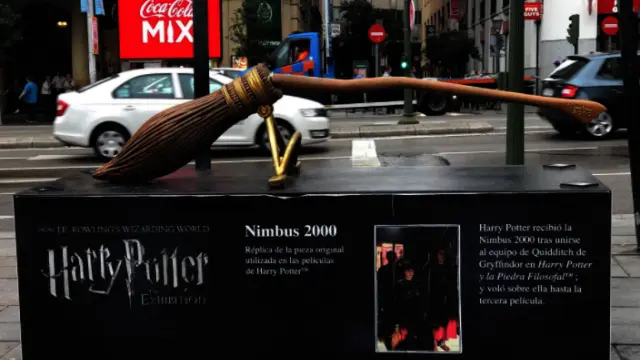 Así quedó el palo de la recreación de la Nimbus 2000.