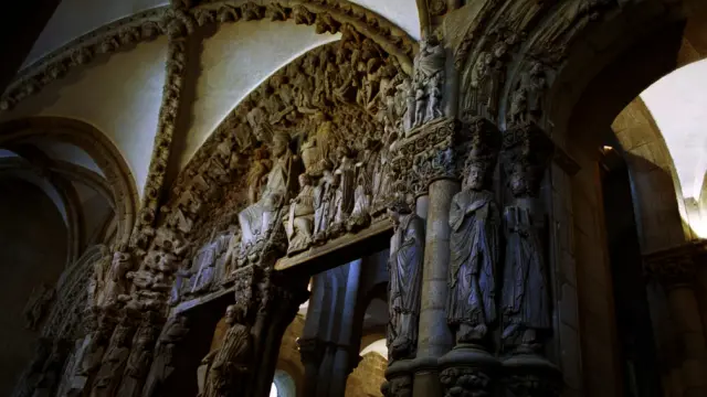 Imagen de archivo del Pórtico de la Gloria de la catedral de Santiago.