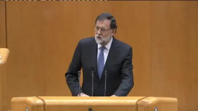 Rajoy: "No hay alternativa al 155, estamos ante una violación palmaria de la democracia"