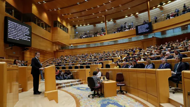 Histórica sesión en el Senado para debatir y votar el artículo 155