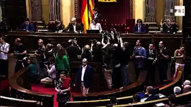 Arranca el pleno en el Parlament