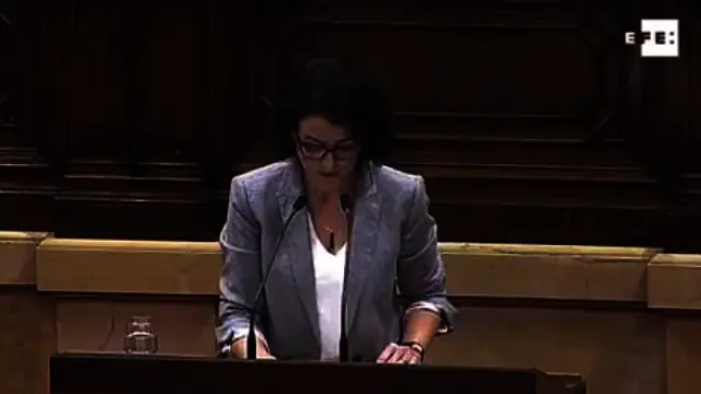 Eva Granados (PSC-PSOE) en el Parlament